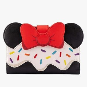 Loungefly Disney Minnie Mouse Sweets Collection Sprinkle Wallet NWT
